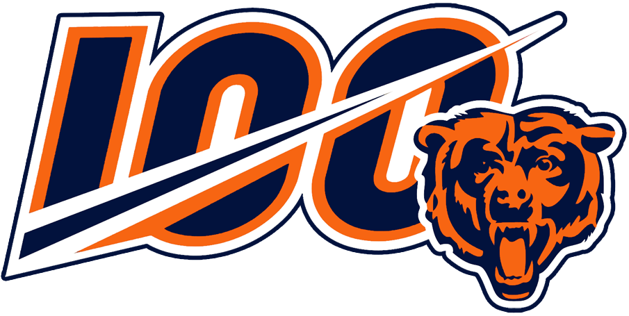 Chicago Bears 2019 Anniversary Logo iron on paper